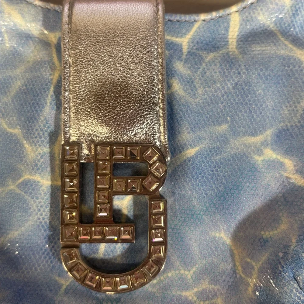 Cindy Logo Bag  Les Petits Joueurs Small Tiny purse cloud sky pool printed jewel